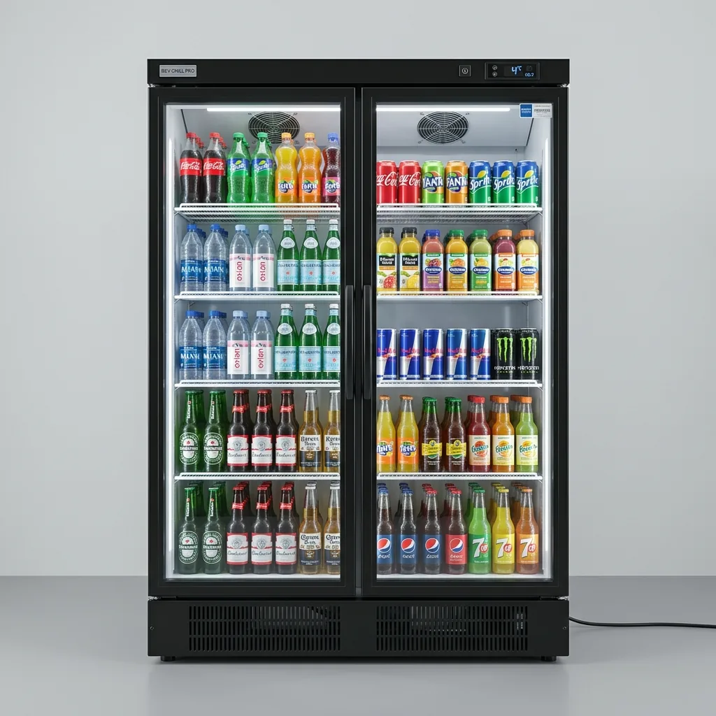 Aluguel de geladeira vitrine para bebidas e eventos em Cagliari