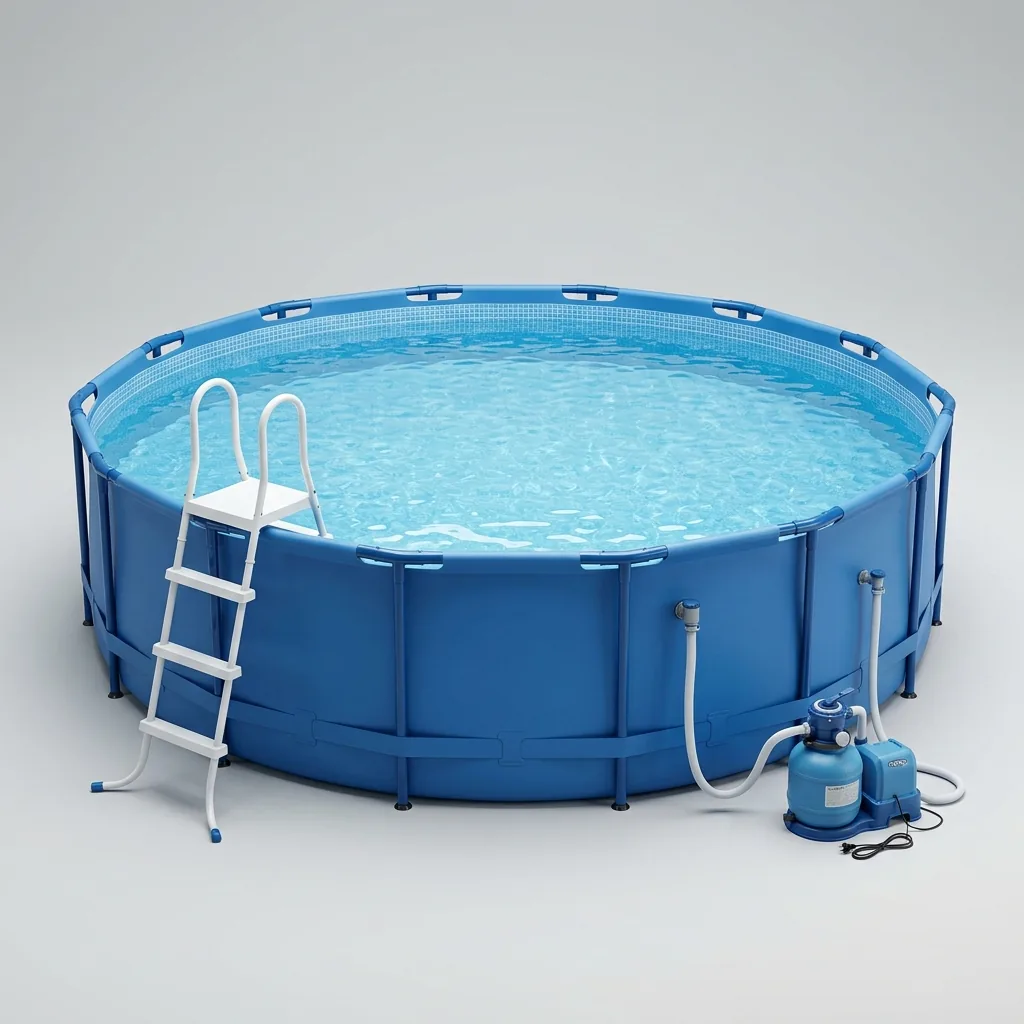 Aluguel de piscina com jardim redondo acima do solo em Cagliari